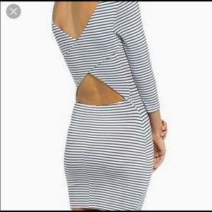 S Tobi Bodycon White Black